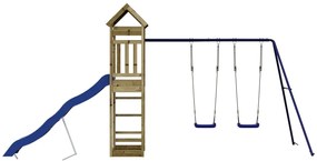 Conjunto de brincar para exterior madeira de pinho impregnada