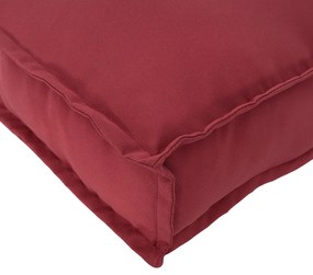 Almofada de Palete para Assento Bordô 60x60x12 cm Tecido Oxford