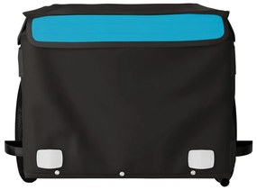 Reboque para bicicleta 30 kg ferro azul e cinza