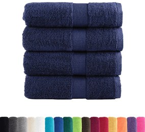 Toalhas mãos premium SOLUND 4pcs 30x30cm 600 g/m2 azul-marinho