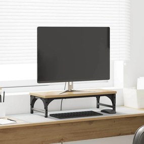 vidaXL Suporte para Monitor Carvalho Artesanal 55 x 23 x 14 cm