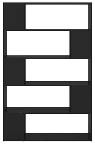 Estante/divisória 100x24x155 cm derivados de madeira preto