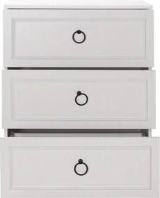 Cômoda "Bianca" Branca Moderna - 72x93x44cm - Amplo Armazenamento