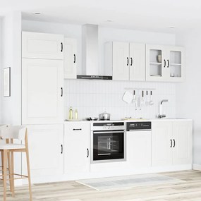 8 peças armário de cozinha conjunto Kalmar branco