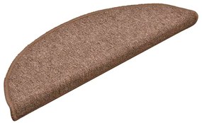 Tapetes de escada 30 pcs 56x17x3 cm castanho