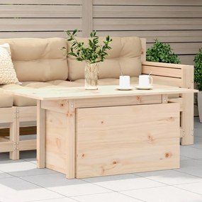 vidaXL Mesa de jardim 100x50x75 cm madeira de pinho maciça