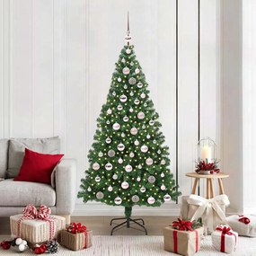 vidaXL Árvore de Natal Artificial Verde 180 cm PVC, Aço e Plástico