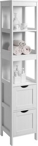 Armário alto para casa de banho 30 x 30 x 141,5 cm (Móvel baixo não incluido) Branco