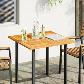 vidaXL Tampo de mesa quadrado 80x80x2,2 cm madeira de acácia maciça