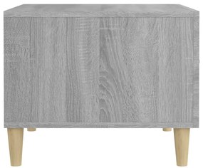 Mesas de centro 2 pcs 50x50x40 cm madeira proc. sonoma cinza