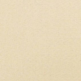 Apoio de pés 45x29,5x35 cm tecido cor creme