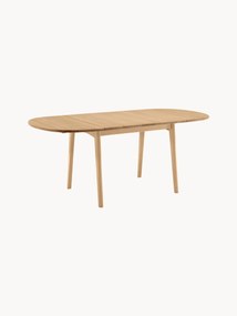 Mesa de jantar extensível em madeira de carvalho CH002, 90 - 188 x 90 cm