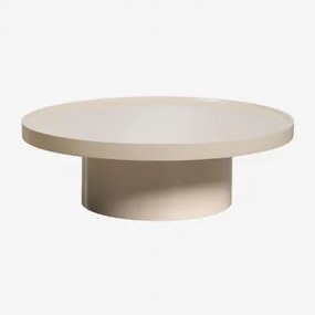 Mesa De Centro Redonda Em Mdf Cirela Ø90 Cm - Sklum