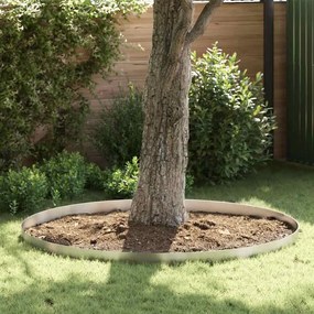 vidaXL Acabamento de Jardim Prateado 450 x 15 cm Aço inoxidável