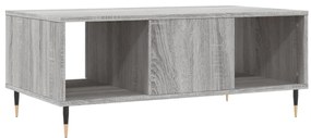 Mesa de centro 90x50x36,5 cm derivados madeira cinzento sonoma