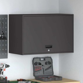 vidaXL Armário de parede para garage Preto 80 x 40 x 53 cm
