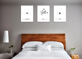 Quadro Decorativo em Tela UDC03 – Multicolor – 30 x 40 cm (3 Peças)