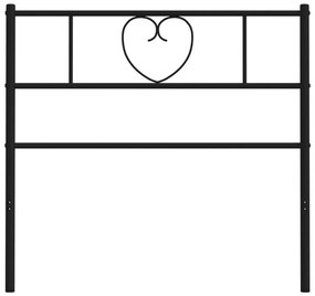 Cabeceira de cama 80 cm metal preto