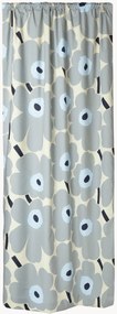 Cortinas opacas com bolsa para varão Unikko, L 135 cm