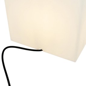 Candeeiro de exterior inteligente branco 30 cm quadrado com LED A60 IP44 - Nura Moderno