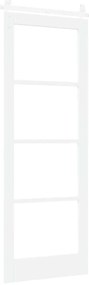 Porta Deslizante com Conjunto de Ferragens 'ORKDAL'Branco Madeira Sóli