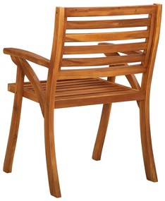 Cadeiras de jardim 3 pcs madeira de acácia maciça