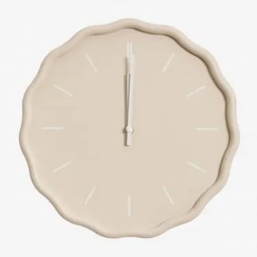 Relógio De Parede Em Mdf Ø35 Cm Tovarx Crema - Sklum