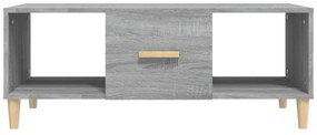 Mesa de centro 102x50x40cm derivados de madeira cinzento sonoma