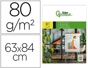 Bloco de Congresso Liderpapel 50 Folhas 63x84 cm