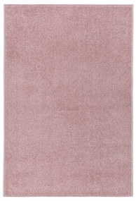 vidaXL Tapete de pelo curto 200x290 cm rosa