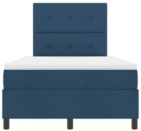 Cama com Estrado e Colchão com Luz LED Azul, 120 x 190 cm