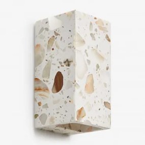 Aplique De Parede Led Em Pedra Natural Manziana Terrazzo Natural - Sklum
