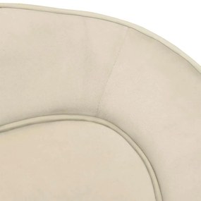 Sofá para cães 67x47x36 cm pelúcia cor creme