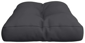 Almofadão para sofá de paletes 80x40x12 cm tecido preto