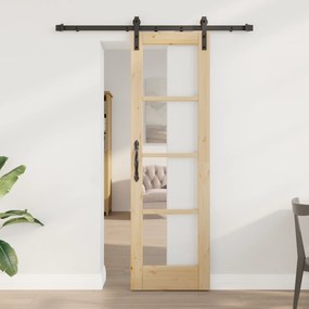Porta Deslizante vidaXL com Conjunto de Ferragens 'ORKDAL'61x198.5 cm