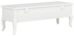 Móvel de TV 100x35x35 cm madeira branco