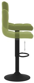Bancos de bar 2 pcs veludo verde-claro