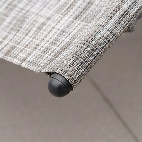 Espreguiçadeira de Jardim Ergonómica com Apoio para a Cabeça e Apoio p