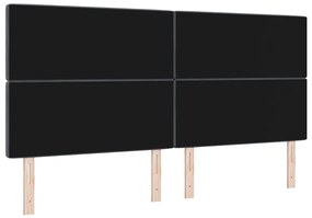 Cabeceira LED cinza escuro de 100 cm em veludo