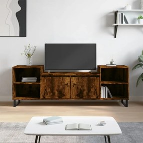 Móvel de TV 160x35x55 cm derivados de madeira carvalho fumado