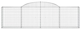 Cestos gabião arqueados 13pcs 300x30x80/100cm ferro galvanizado