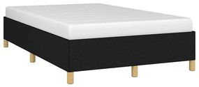 Estrutura de cama sem colchão preto 120x190 cm tecido