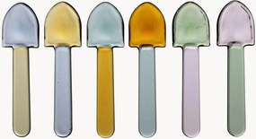 Colheres de gelado em vidro Colorea, conjunto de 6