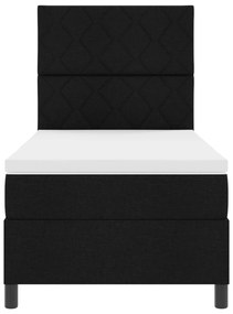 Cama Box com Colchão Preto 90x200 cm Tecido