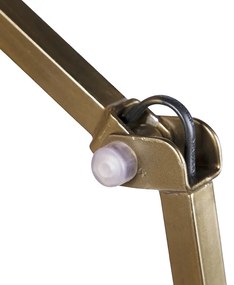 Candeeiro de parede industrial em latão ajustável - Avon