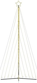 LED Árvore de Natal 570 LEDs Branco Quente 399 cm