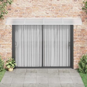 Toldo de porta 350x100 cm policarbonato cinzento