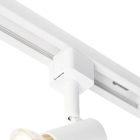 LED Sistema de iluminação de trilho inteligente branco monofásico 5 luzes com Wi-Fi GU10 - Iconic Jeany Moderno