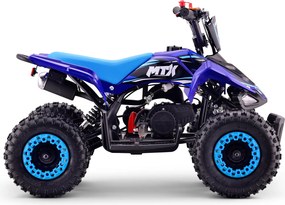 Mini Moto 4 Infantil para crianças 5 a 9 anos 50CC Beneo Motors MTX, velocidade até 40 Km/h com limitador Azul