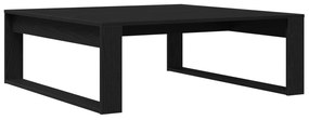 Mesa de Centro vidaXL Preta Carvalho 100x100x35 cm Madeira engenheirad
